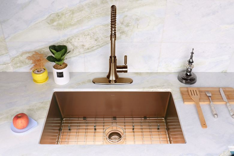 gold undermount sink